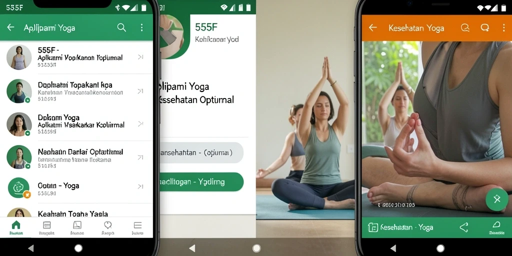 Tampilan antarmuka aplikasi 555F yang user-friendly dan berfungsi baik.