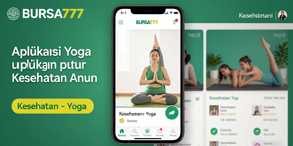 Screenshot aplikasi BURSA777 menunjukkan tampilan antarmuka Yoga yang intuitif.