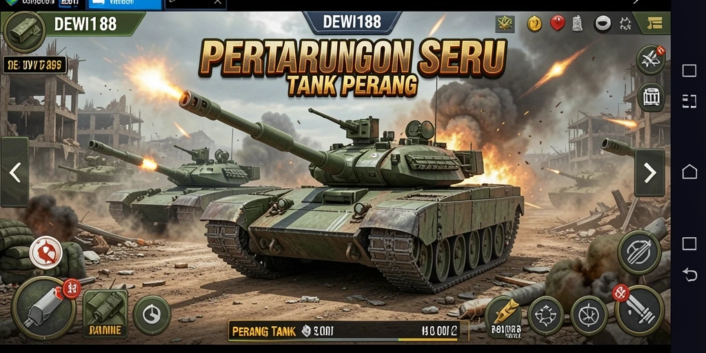 Antarmuka tangguh dari DEWI188 saat pertempuran tank.