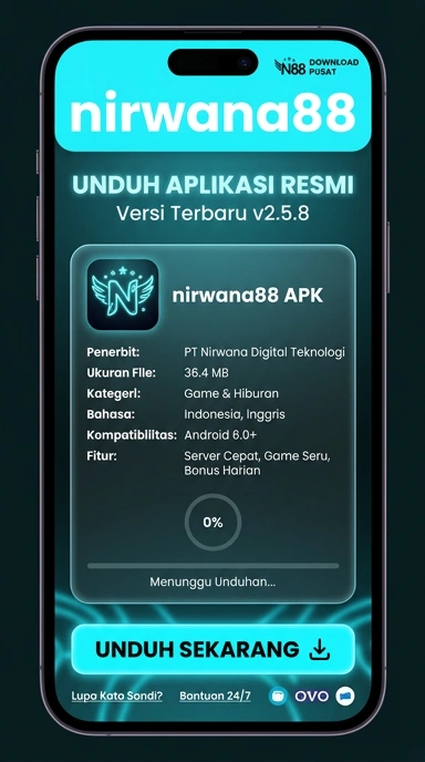Tampilan halaman APK nirwana88